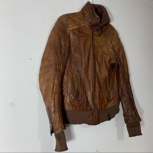 Rudsak motorcycle style women leather jacket